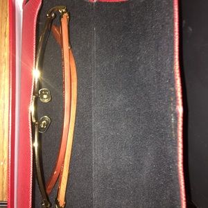 Cartier glasses wooden gran-frame cool blue lense