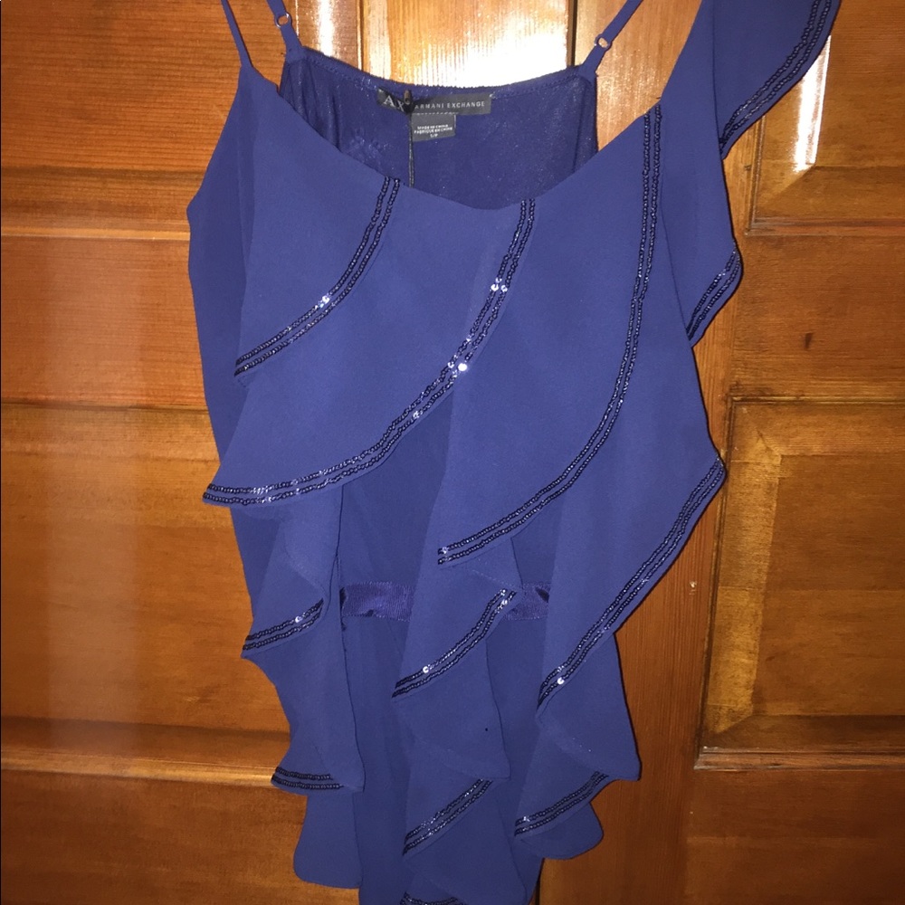 Armani Exchange sequin top