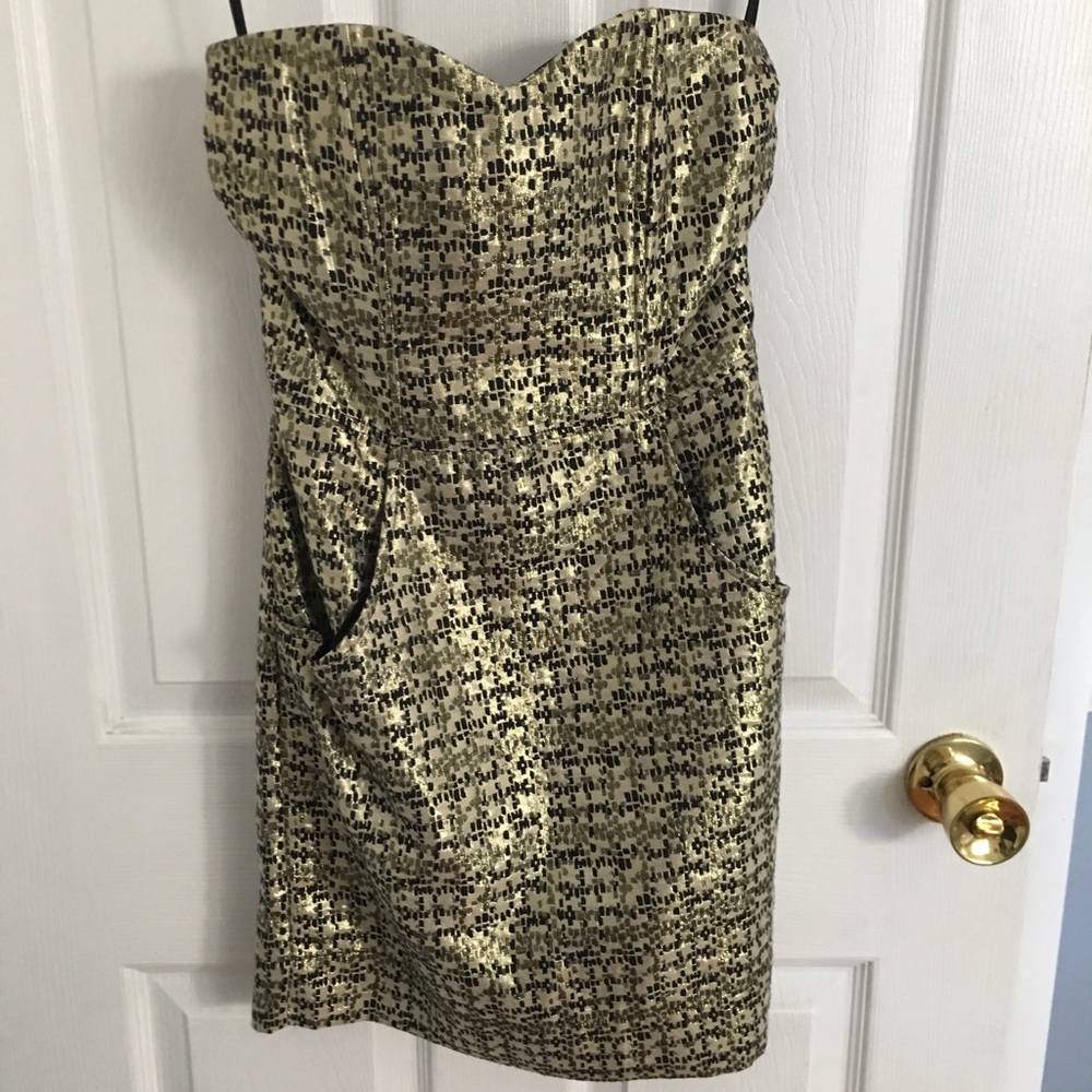 H&M strapless mini dress