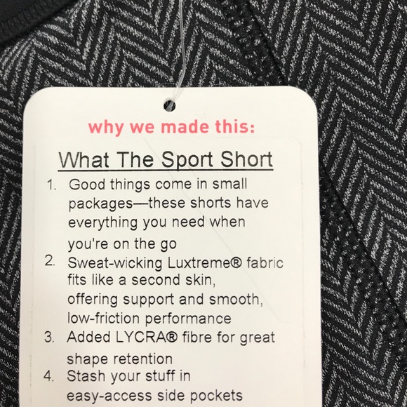 • Lululemon • What The Sport Short Herringbone 2 - Picture 5 of 5
