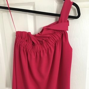 Zara one shoulder ruffle top!