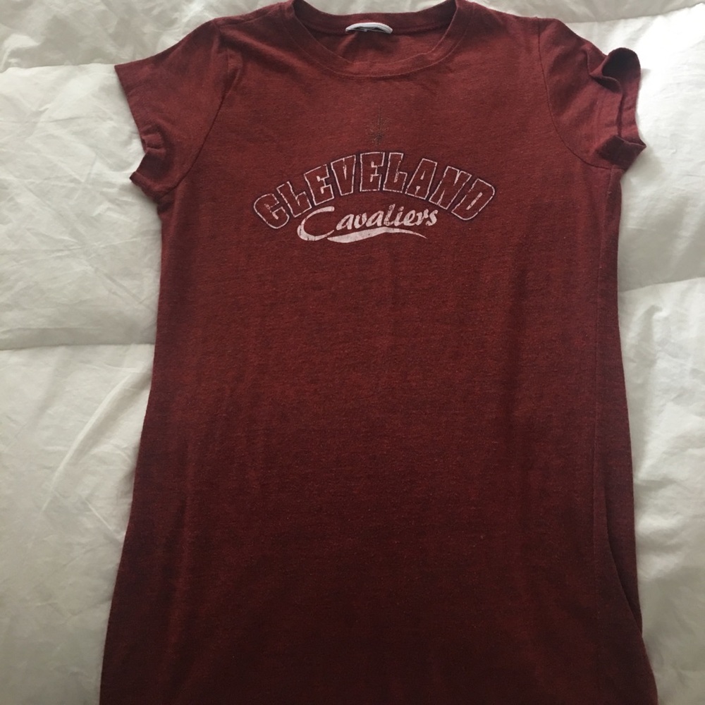 Cleveland Cavaliers cap sleeve ladies shirt