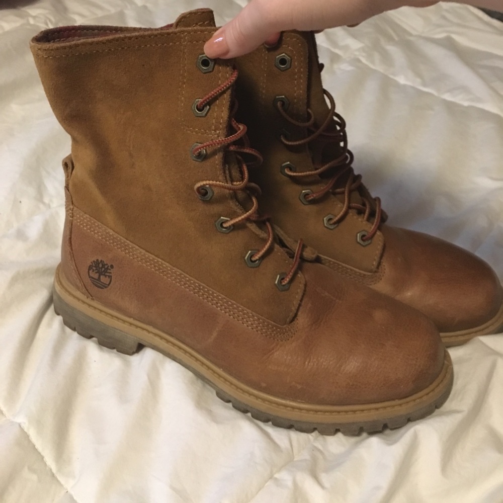 TimberlandPlaid Lined Boots