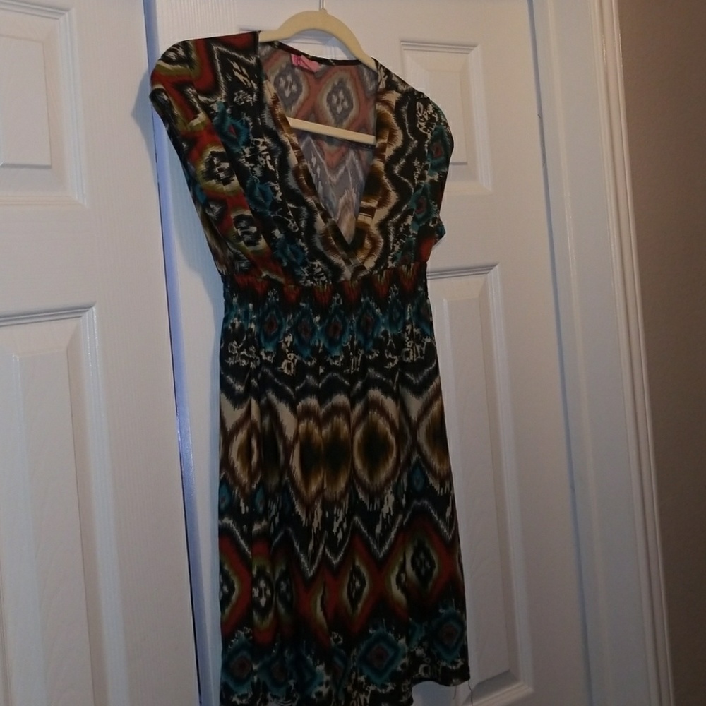 Multi colored mini dress