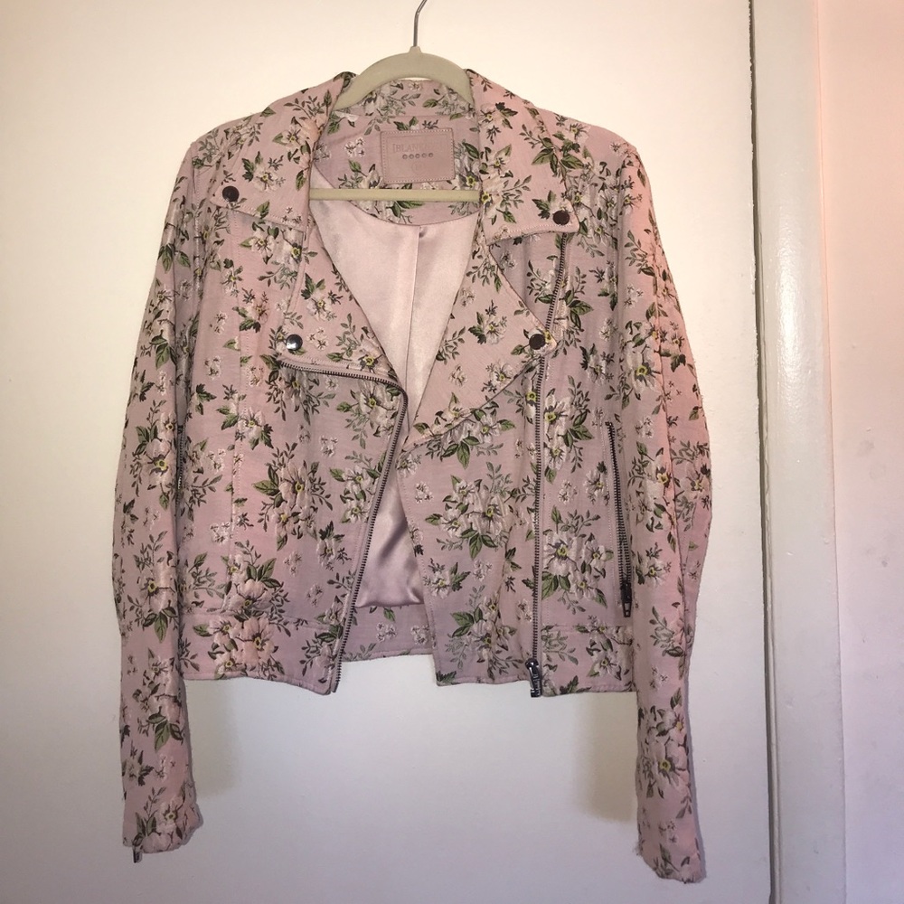 BLANK NYC - Zip Floral Moto Jacket
