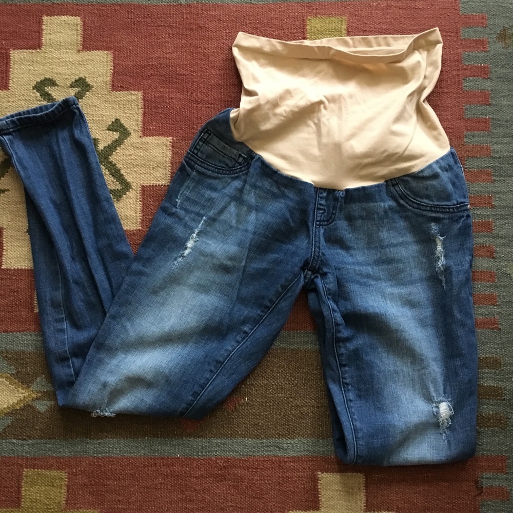 Maternity Jeans--over the bump