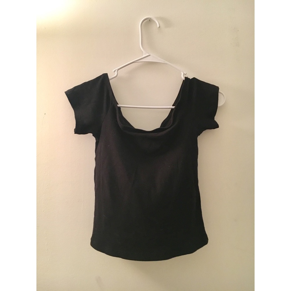 Black Off The Shoulder Top
