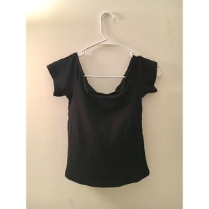 Black Off The Shoulder Top