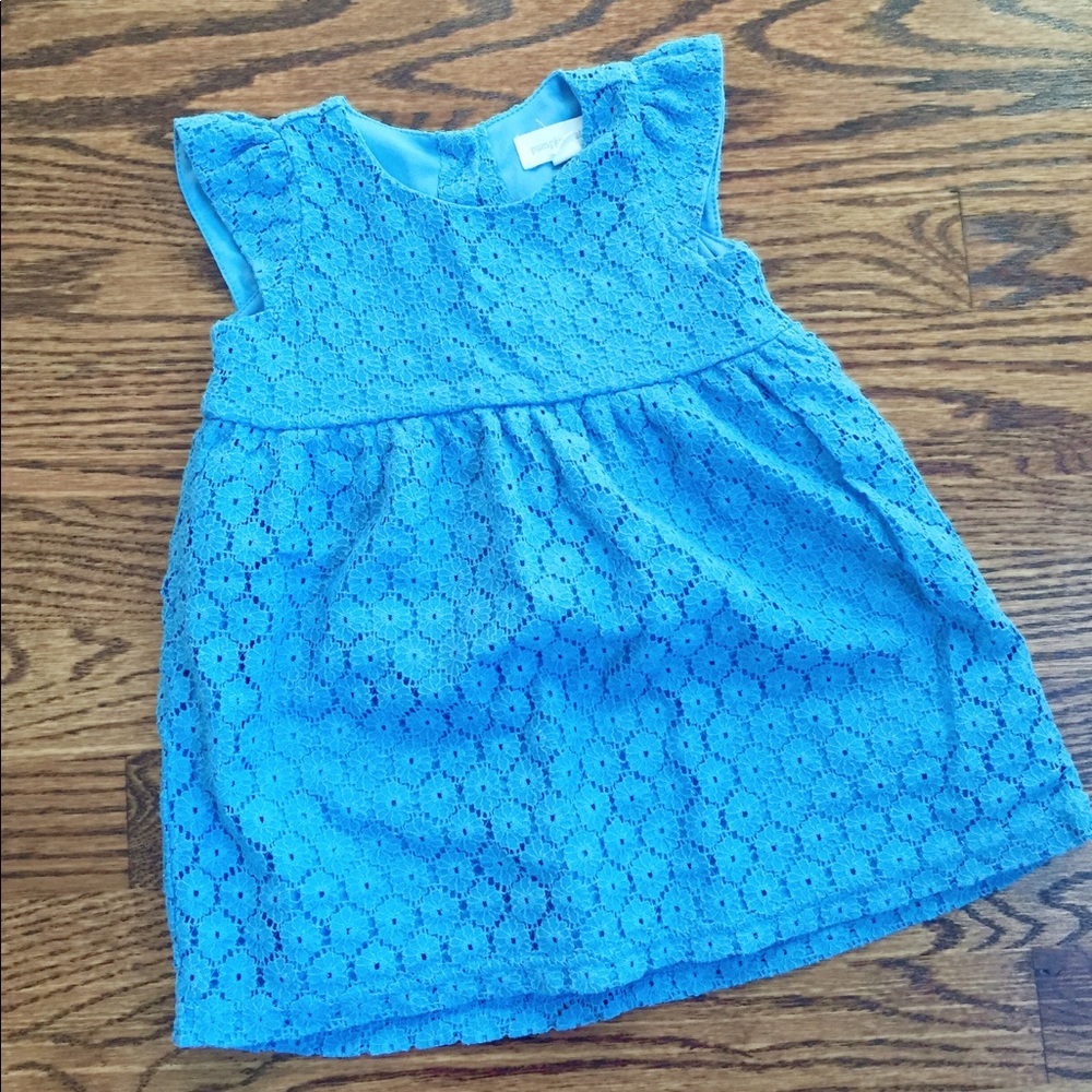 Girls Pumpkin Patch Periwinkle Lace Dress