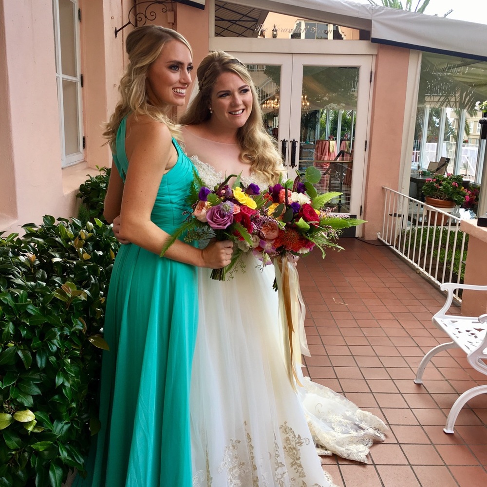 Teal Azazie Ginger Bridesmaid Dress!