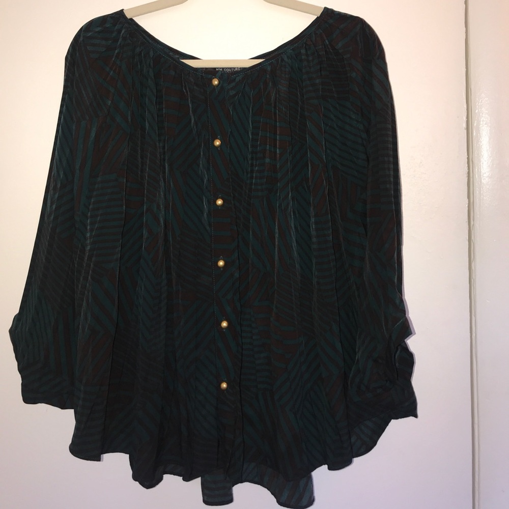 MM Couture Pleated Blouse