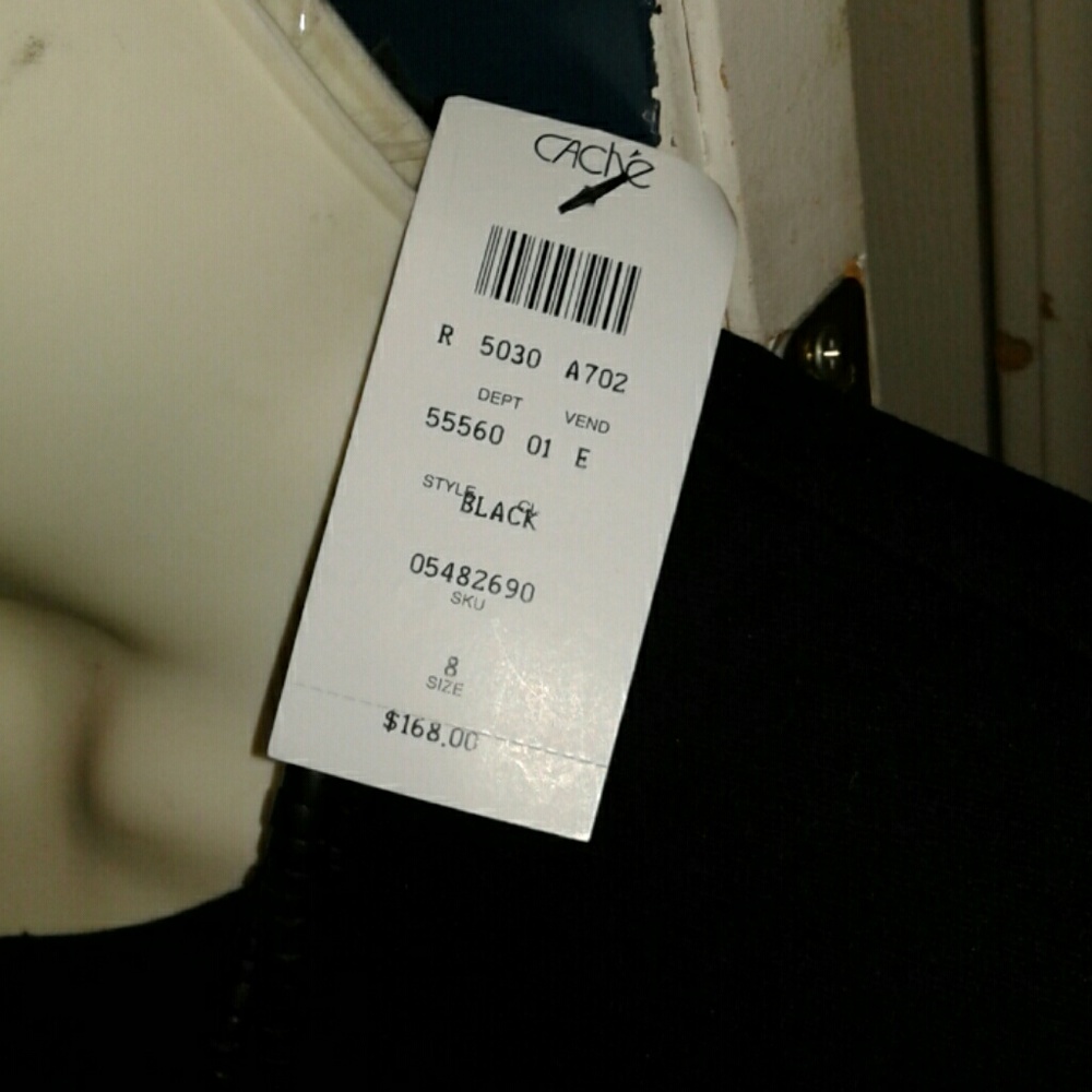 CACHE BLACK LONG SLEEVE CLASSIC DRESS NWT - Picture 3 of 5