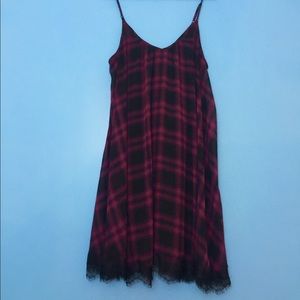 plaid Express babydoll dress - NEVER WORN!