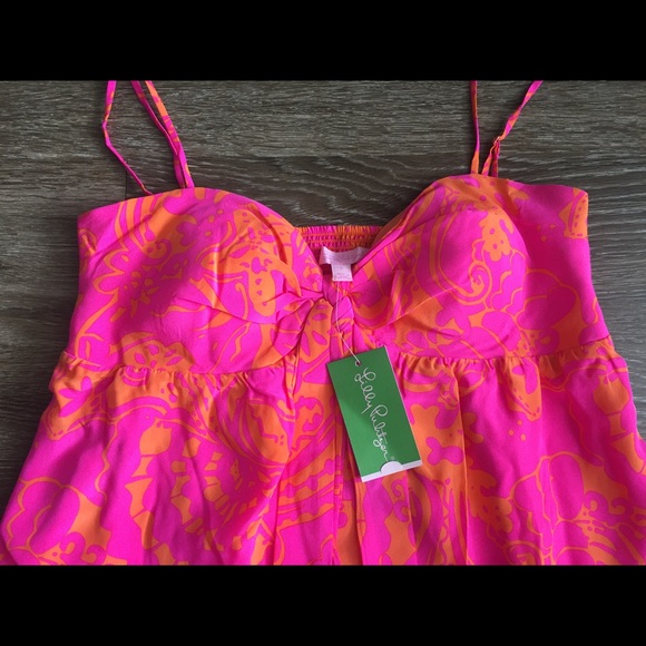 NWT Lilly Pulitzer Silk Charlotte dress Large - Picture 3 of 4