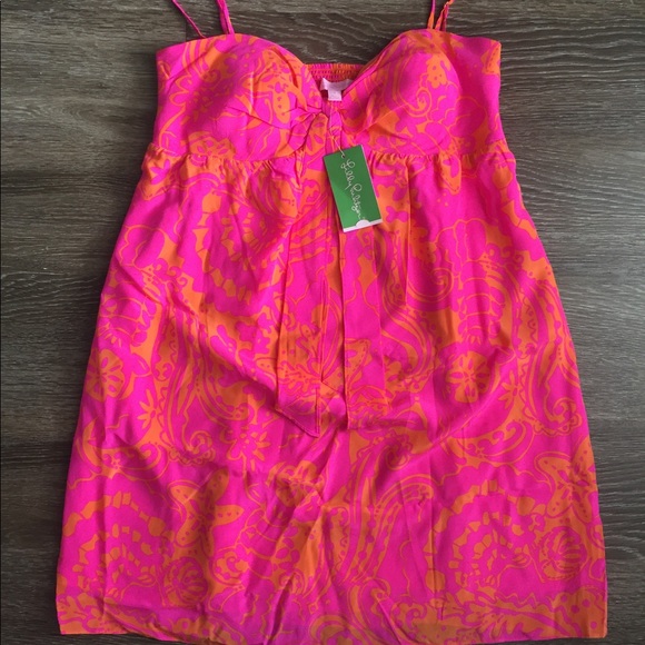NWT Lilly Pulitzer Silk Charlotte dress Large - Picture 1 of 4