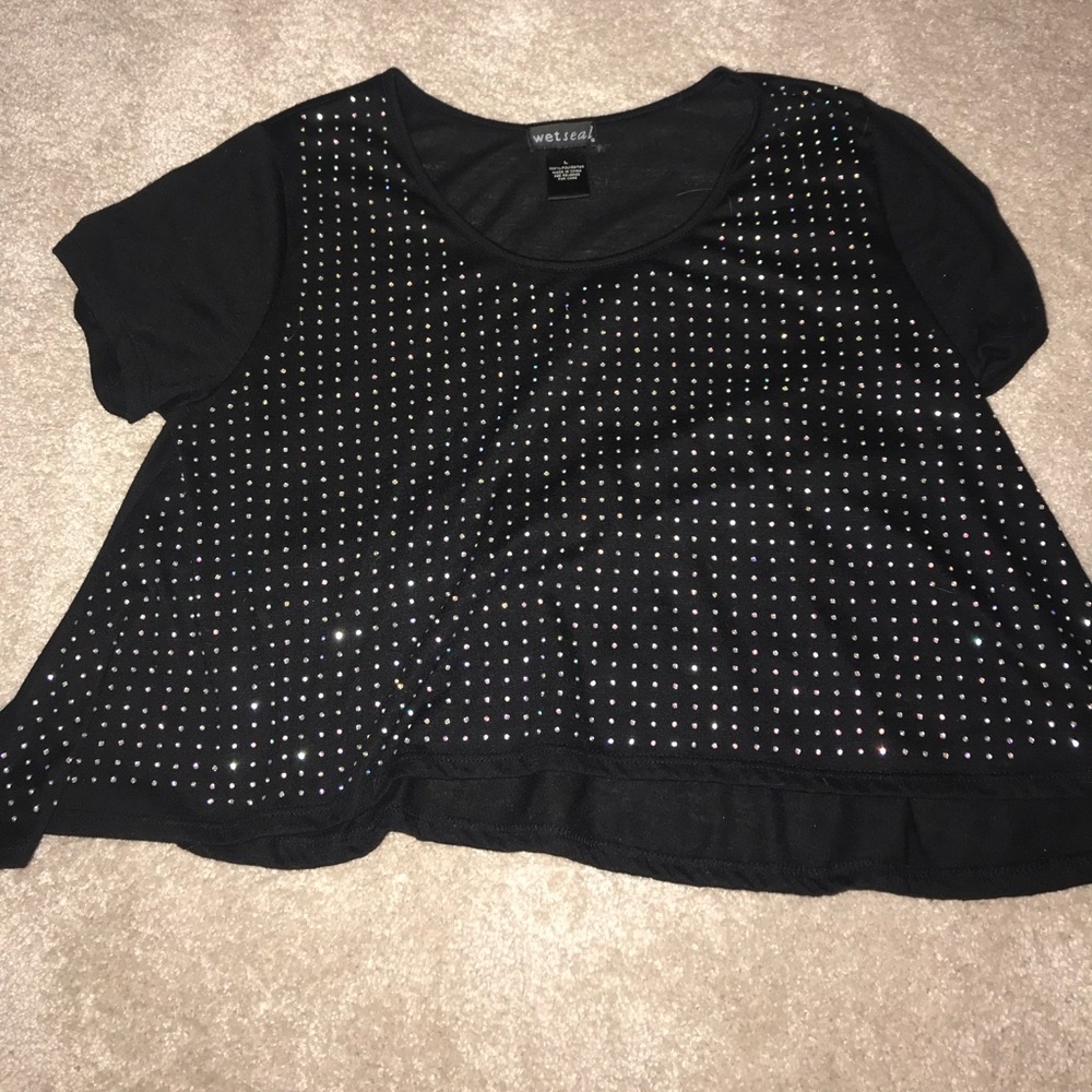 Crop top. Wet seal.