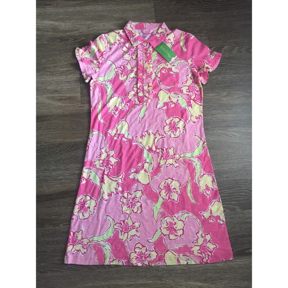 NWT Lilly Pulitzer Carolyn Dress Pink Medium - Picture 1 of 4