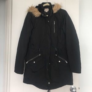 MOSSIMO Parka W/Removable Faux Fur-Lined Hood
