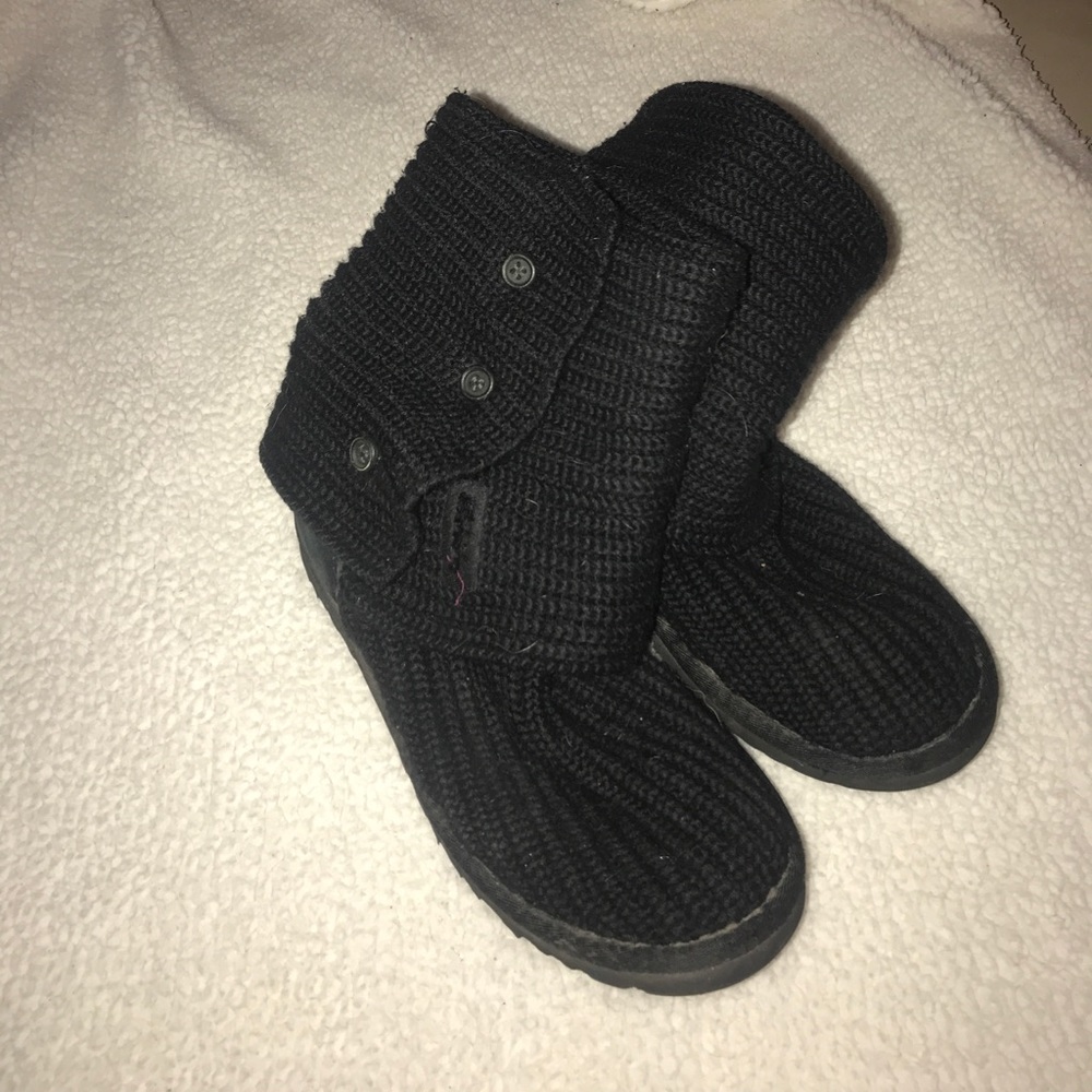 UGG Black Fold over boots