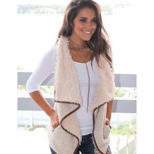 Faux fur vest
