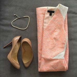 J. Crew neon coral dress 🥂