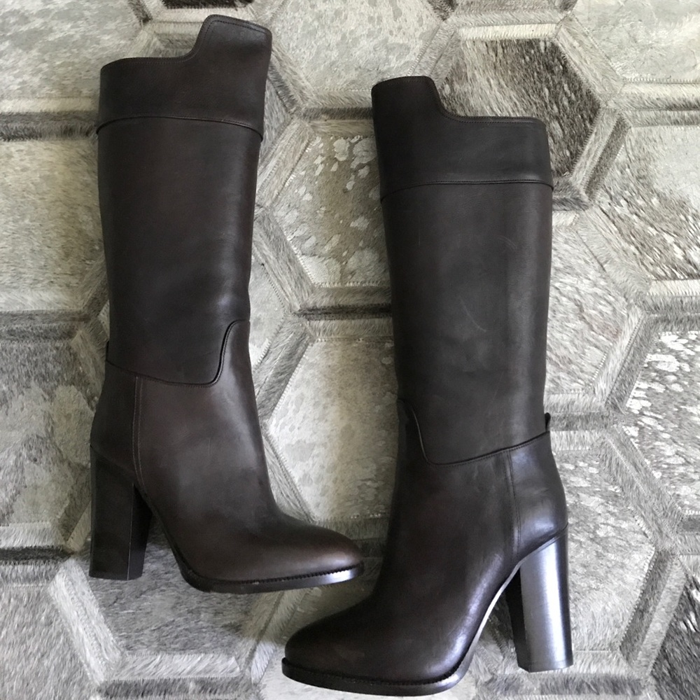Ralph Lauren Collection dark brown boots size 8