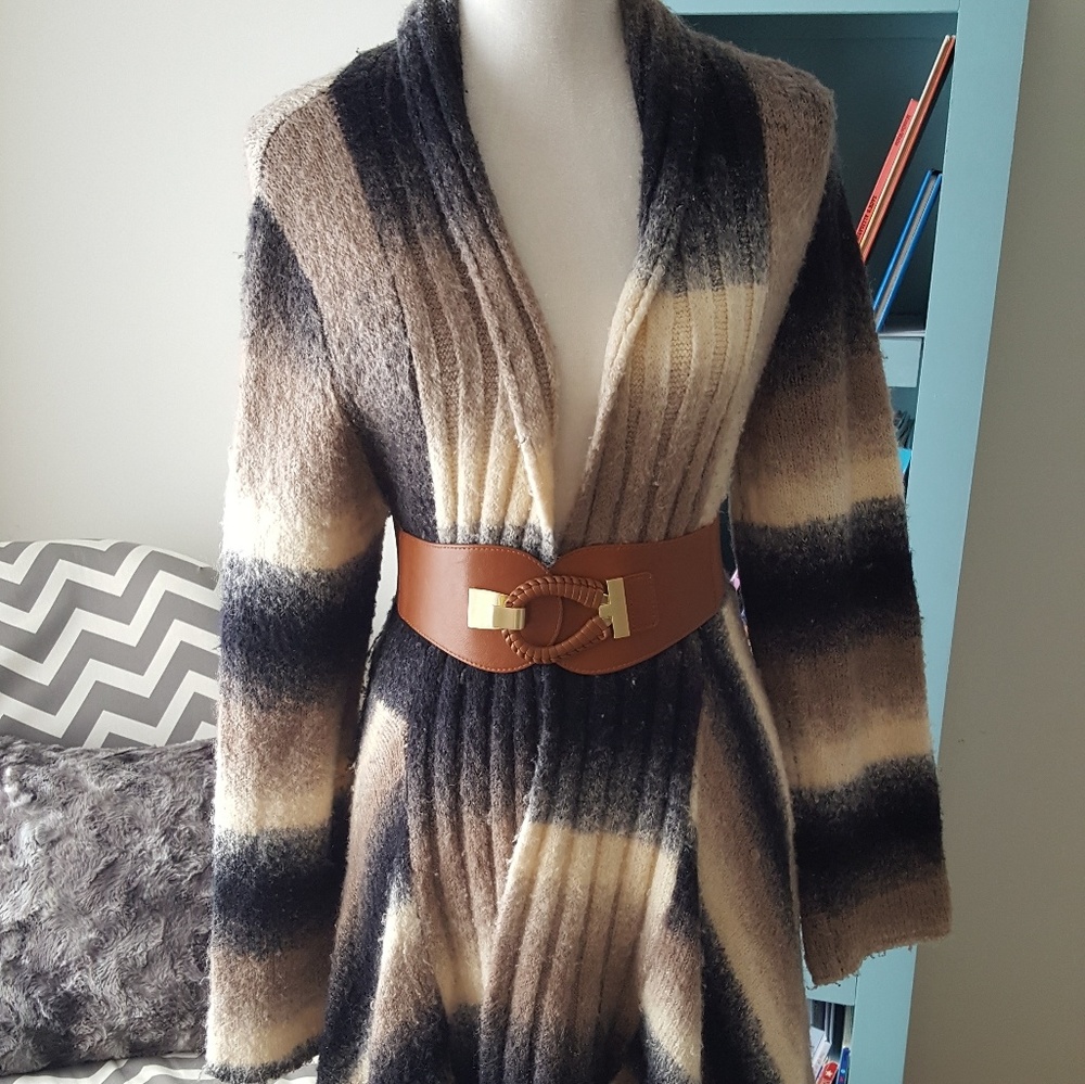 My Tribe Open Cardigan Sweater, slouchy, oversized