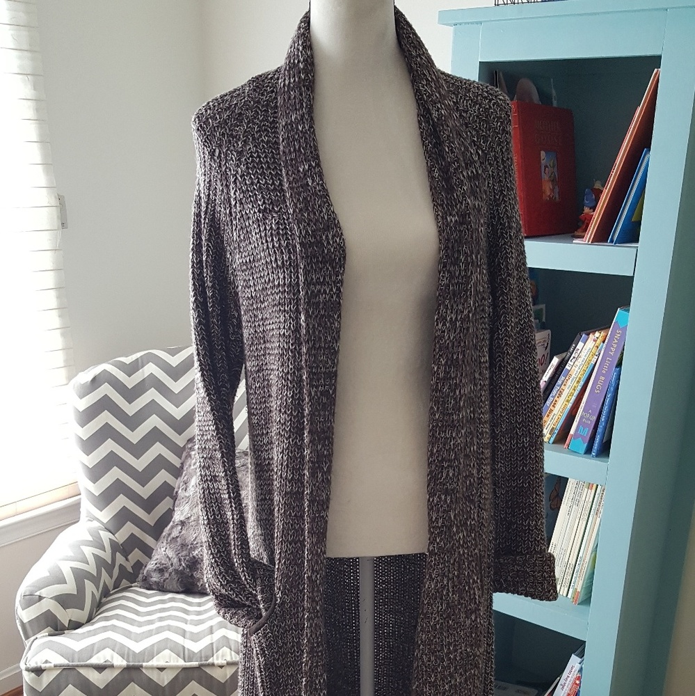 Slouchy, oversized, cable knit, long, cardigan