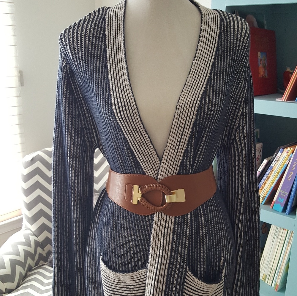 Slouchy cable knit open cardigan, wide sleeves