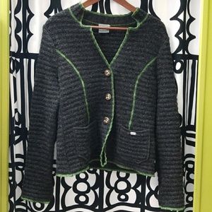 Designer Geiger sweater jacket