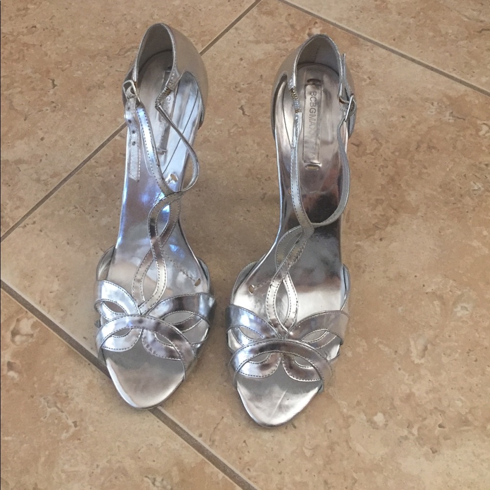 Bcbg Silver Sandals