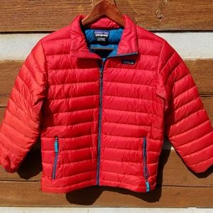 Patagonia Boy's Down Jacket Size Large Red