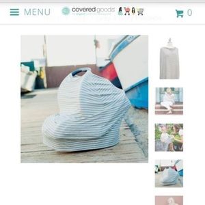 Covered goods car seat and nursing cover