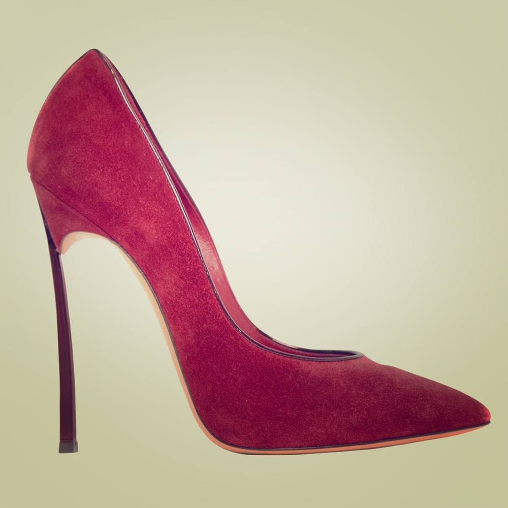 Casadei RED suede stilettos size 39 / 9