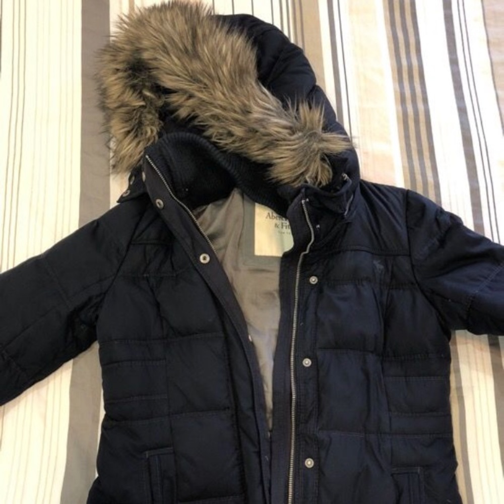 Navy A&F Jacket (down)