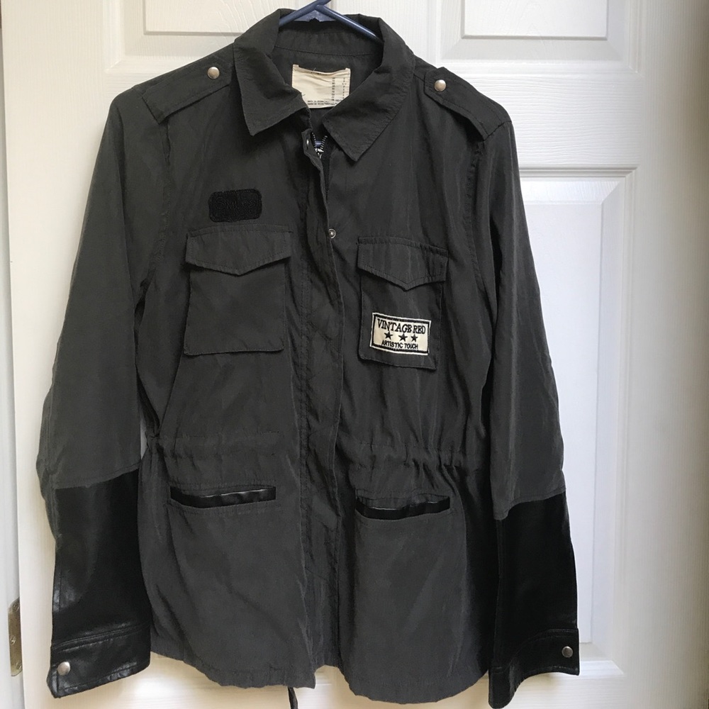 Forever 21 Utility jacket with patches