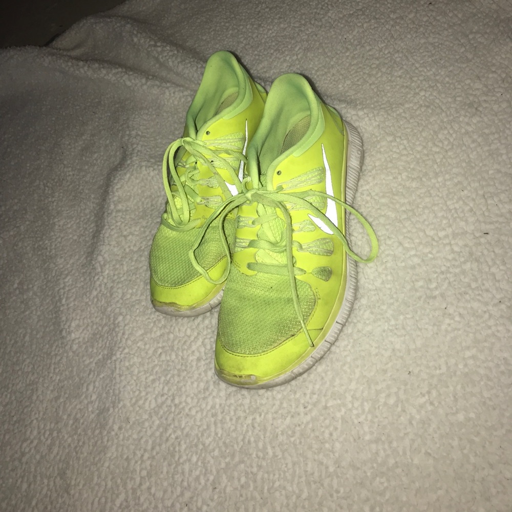Nike neon sneakers size 9
