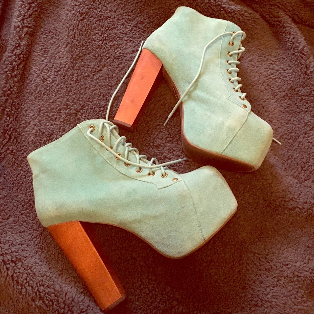 JEFFREY CAMPBELL TURQUOISE LITA