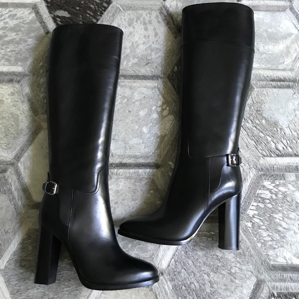 Ralph Lauren Collection tall black boots size 8
