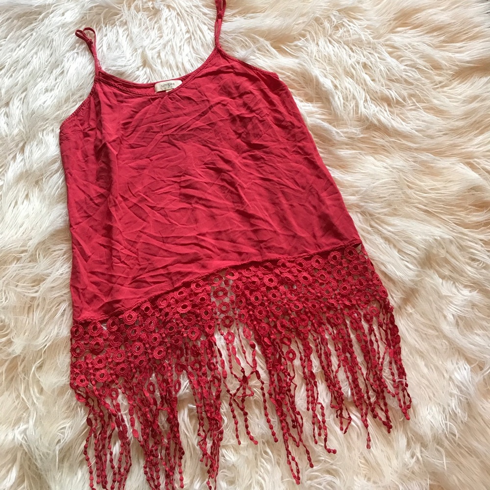 Umgee fringe camisole / tank top