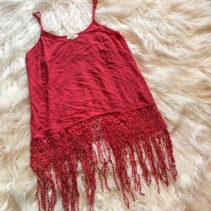 Umgee fringe camisole / tank top