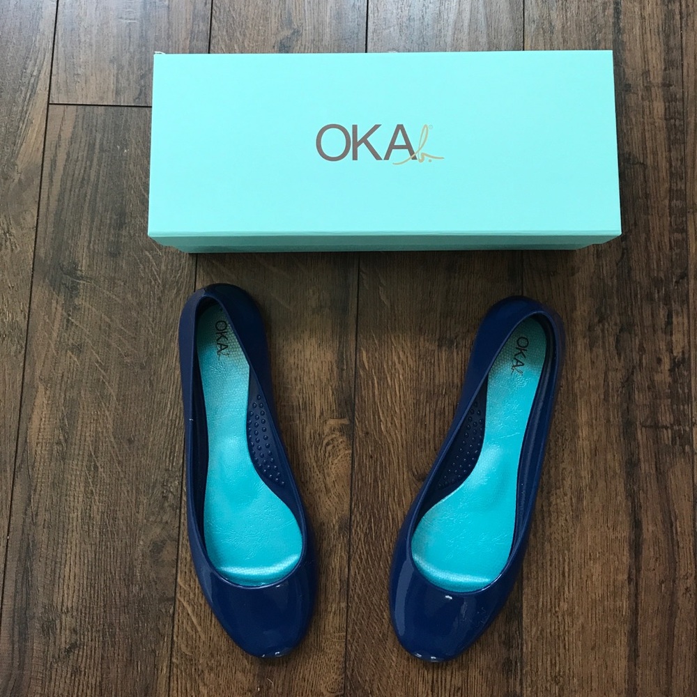 Oka b Ballet Flats in Cape Cod Blue