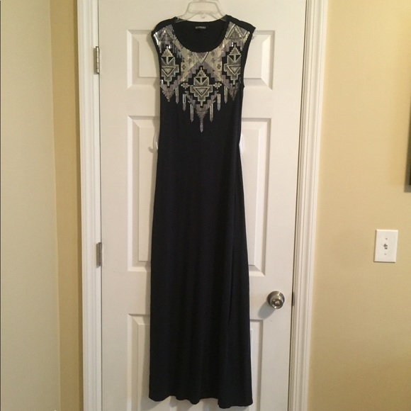Express Dresses & Skirts - ✨ Navy Maxi Dress - Size XS