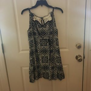 Black and White Patterned Speechless Dress