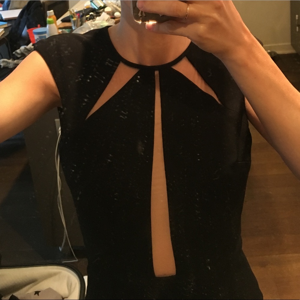 Black evening gown. Super fit, tight and long