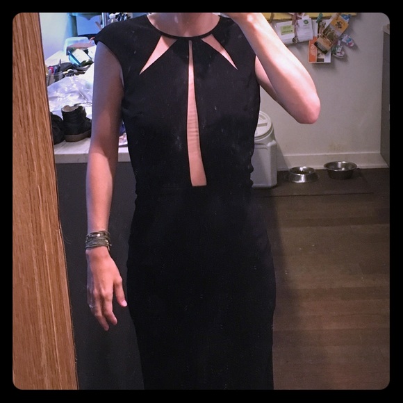 Black evening gown. Super fit, tight and long - Picture 2 of 8