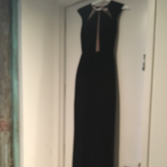 Black evening gown. Super fit, tight and long - Picture 4 of 8