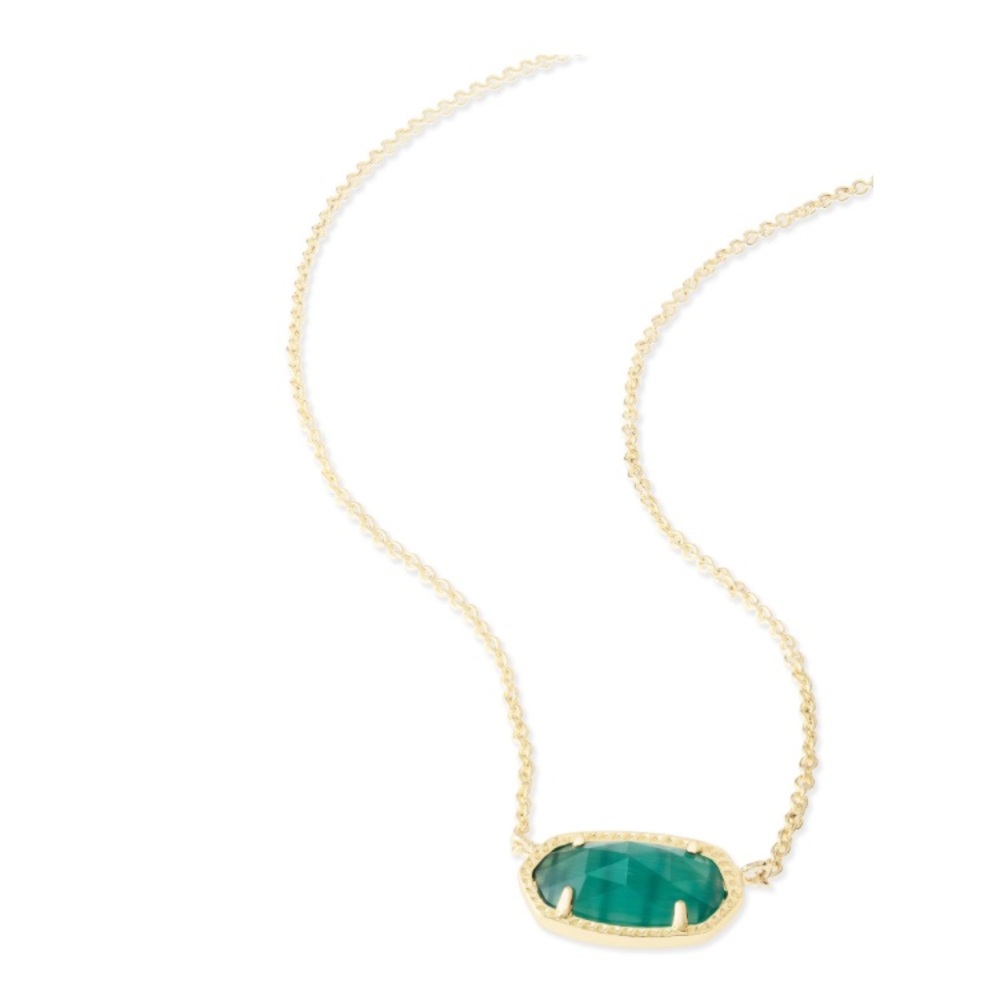 Kendra Scott Elisa Pendant Necklace in Emerald!
