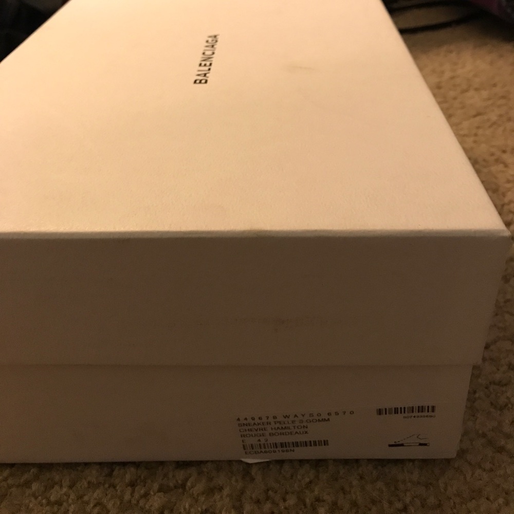 44 (US 10) Rouge Bordeaux Balenciaga Arenas
