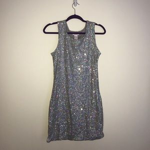 Holographic Sequin Dress